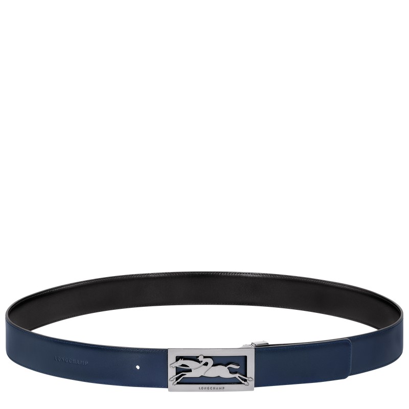 Longchamp Delta Box Belt Schwarz Navy | 6548YZFDV