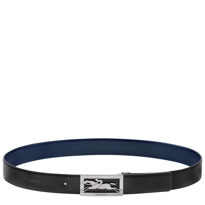 Longchamp Delta Box Belt Schwarz Navy | 6548YZFDV