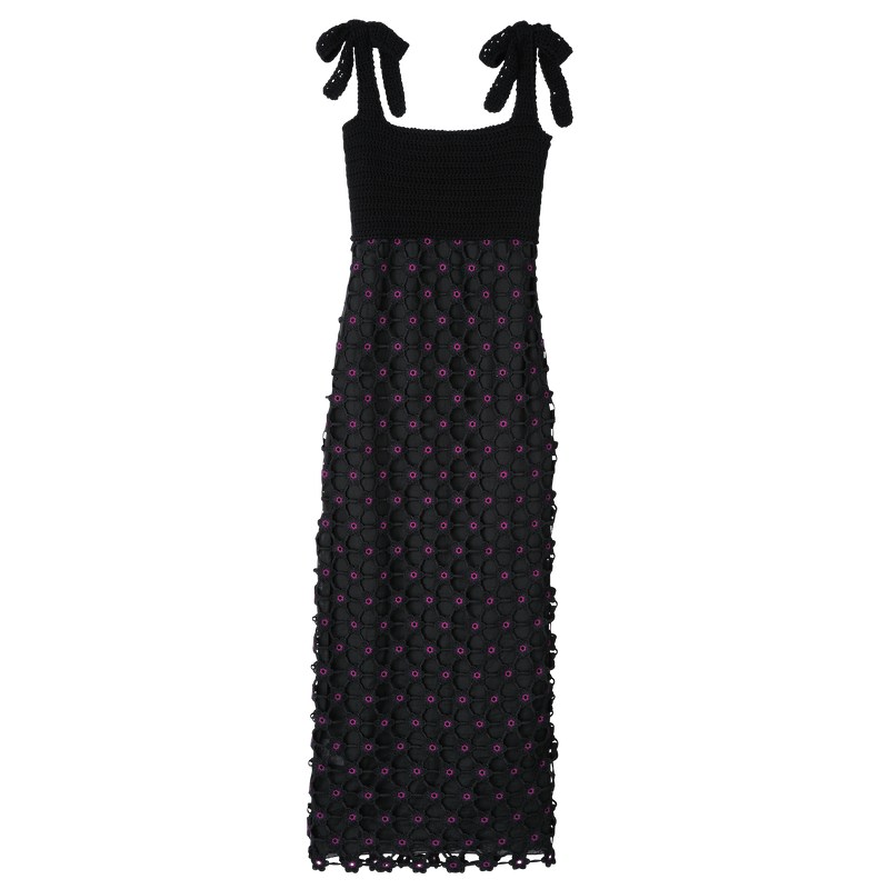 Longchamp Dress Schwarz | 0295EWBAM