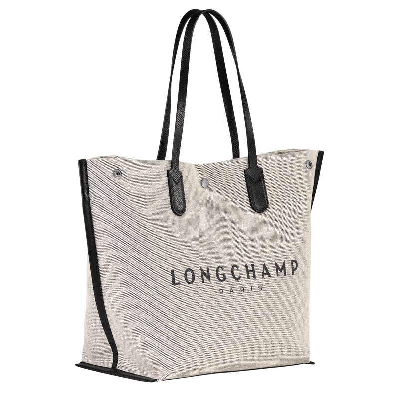 Longchamp Essential L Tote Bag Ecru | 4986FUPAY