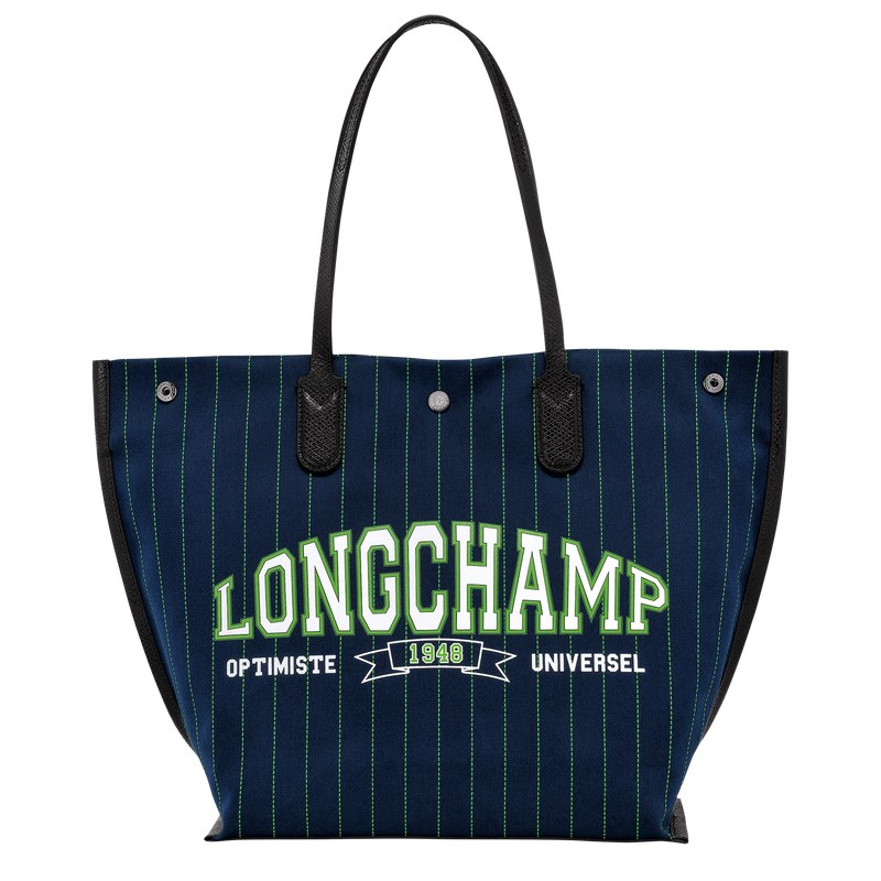 Longchamp Essential Tote Bag Navy | 7208HZAQU