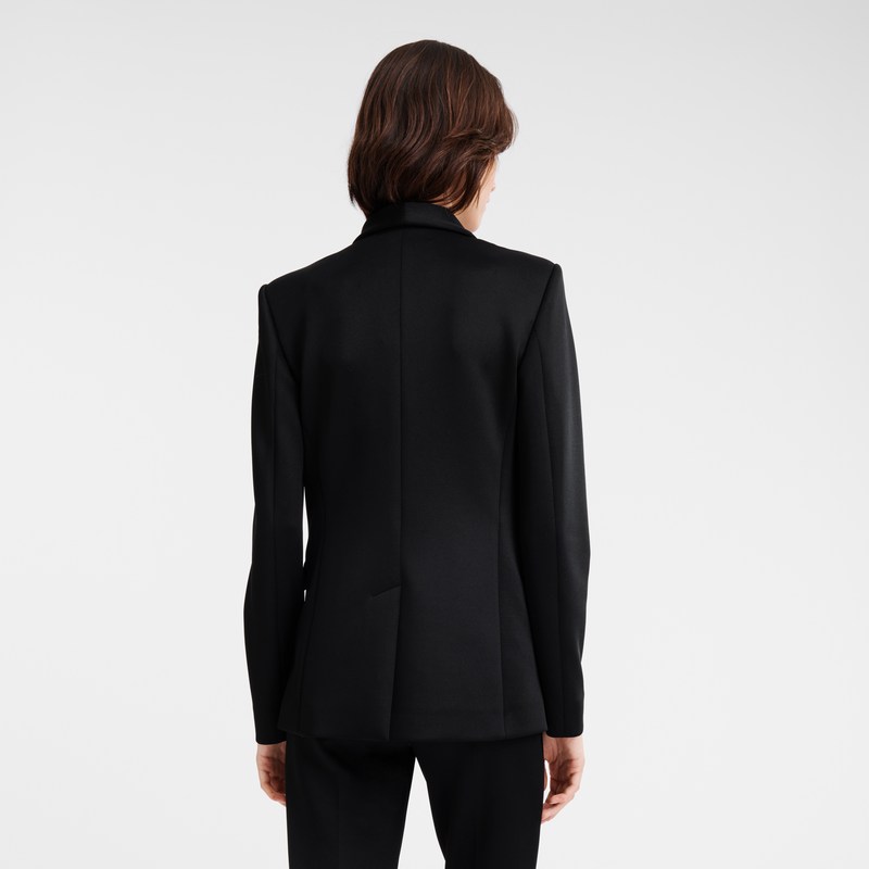 Longchamp Fitted Jacket Schwarz | 7826CDMWE