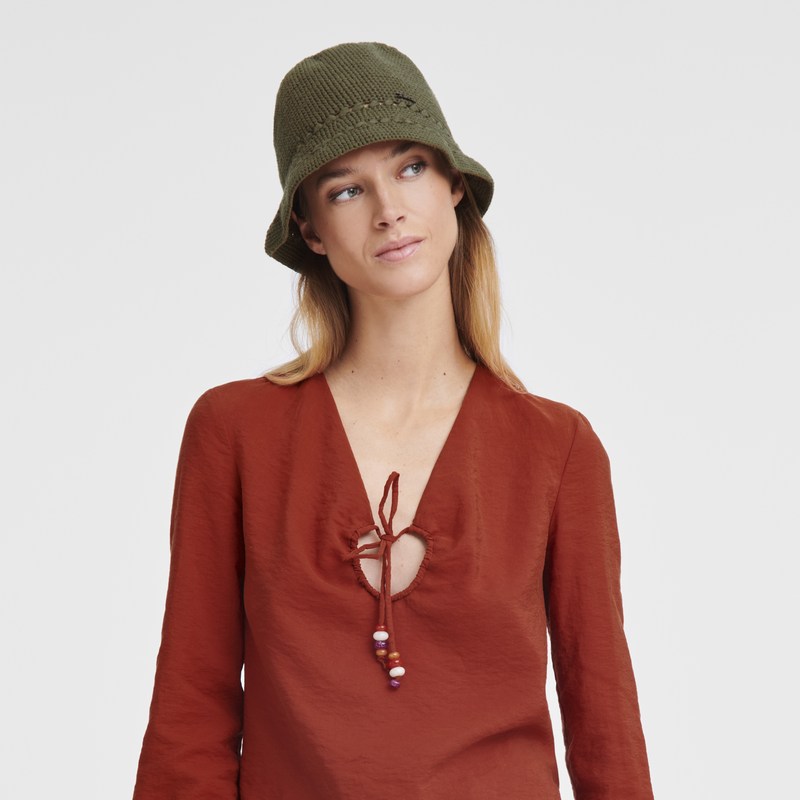 Longchamp Hat Khaki | 9184WAJYE