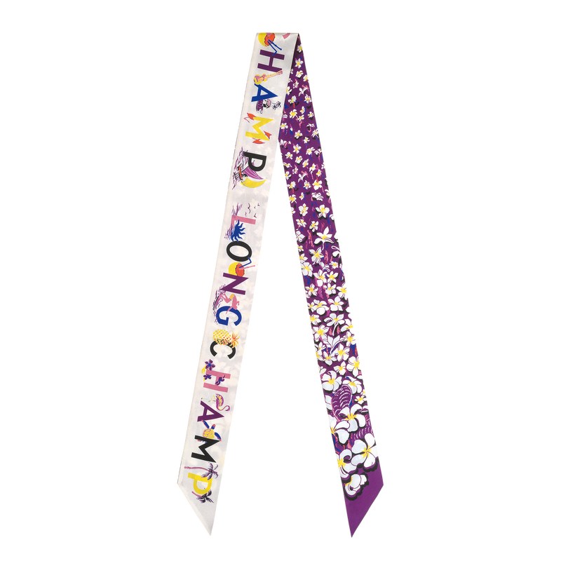 Longchamp Hawaiian Flowers Headband Violet | 5632HICOY