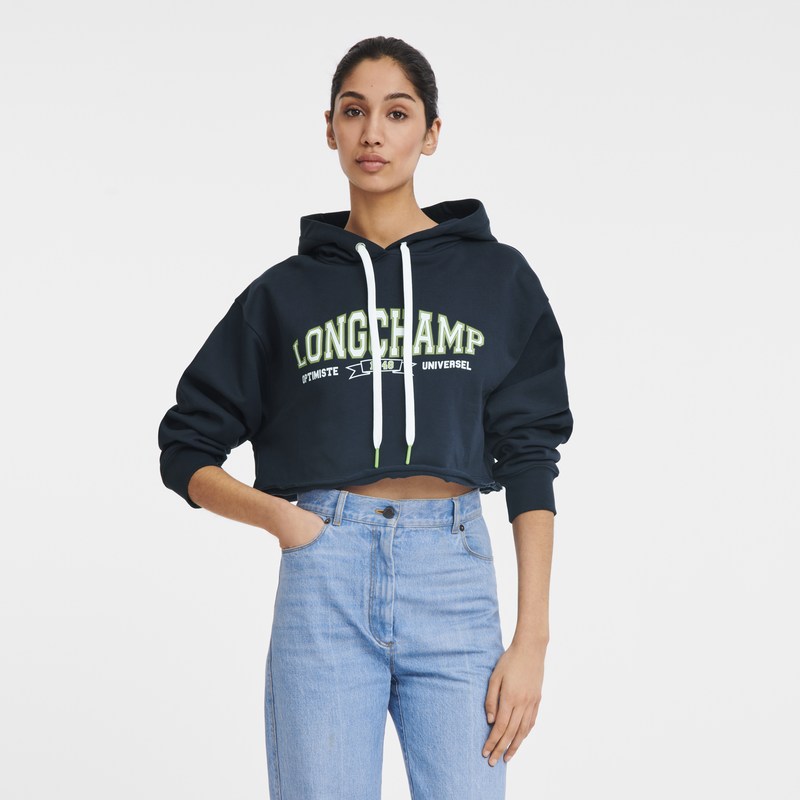 Longchamp Hoodie Navy | 3401GVMZY