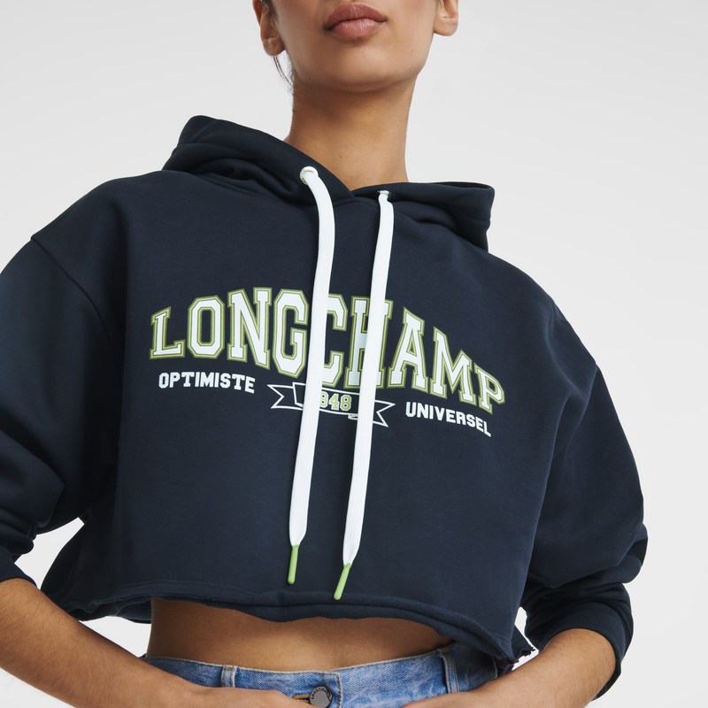 Longchamp Hoodie Navy | 3401GVMZY