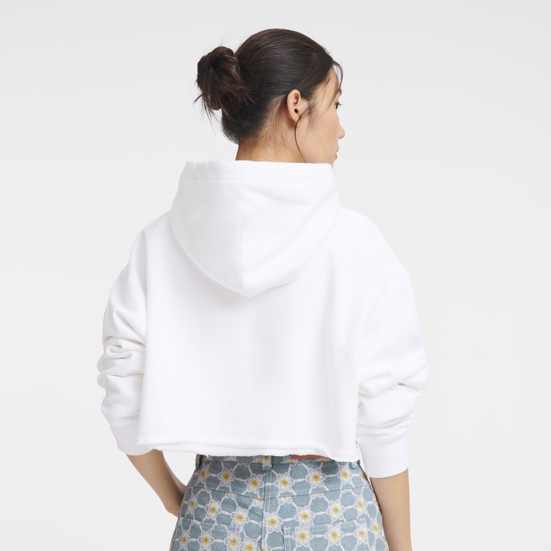 Longchamp Hoodie Weiß | 7460VHRMZ