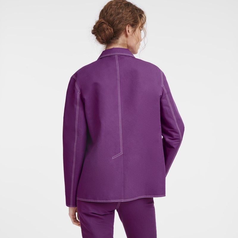 Longchamp Jacket Violet | 1365WNVZP