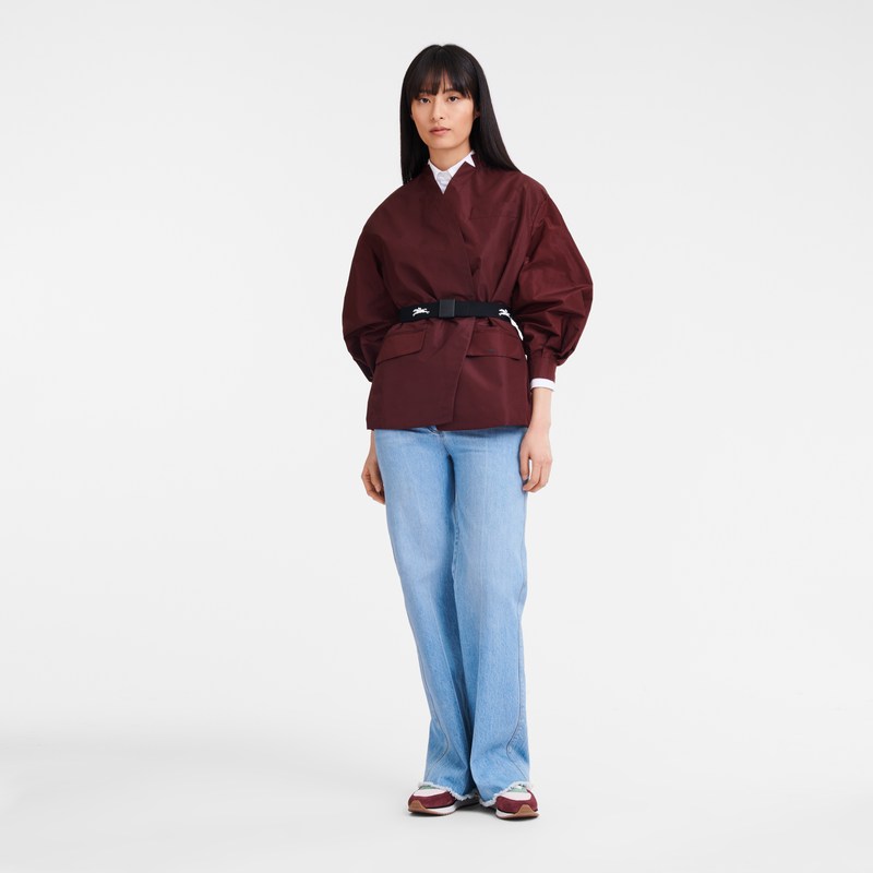 Longchamp Kimono Jacket Bordeaux | 2317QGJBR