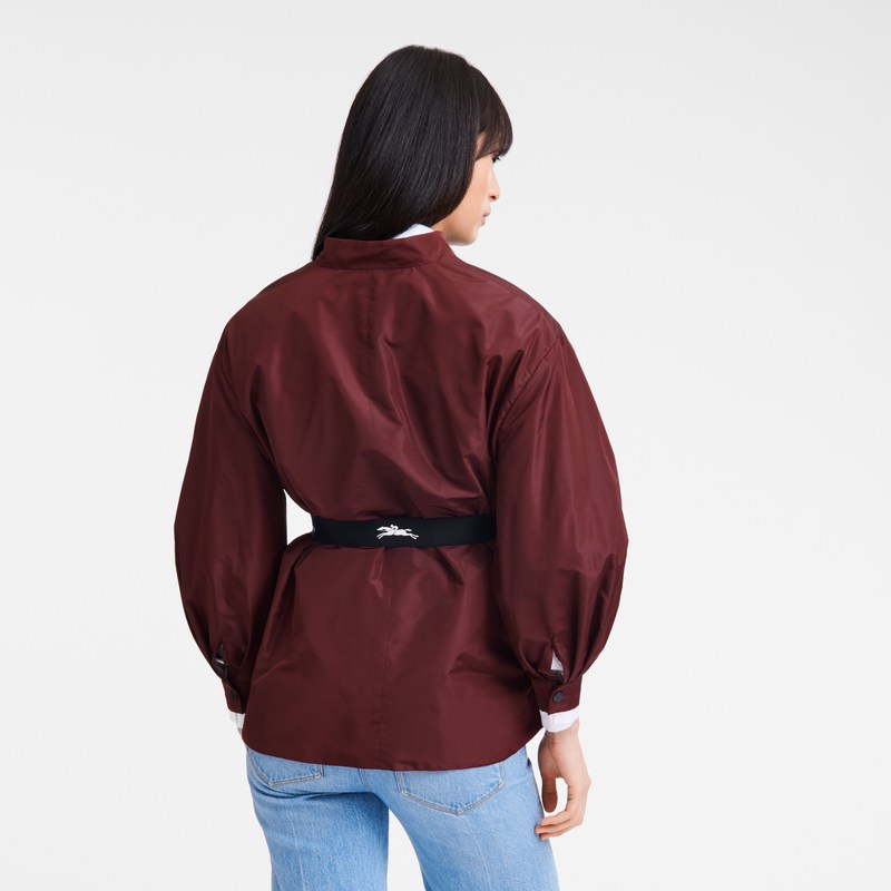 Longchamp Kimono Jacket Bordeaux | 2317QGJBR