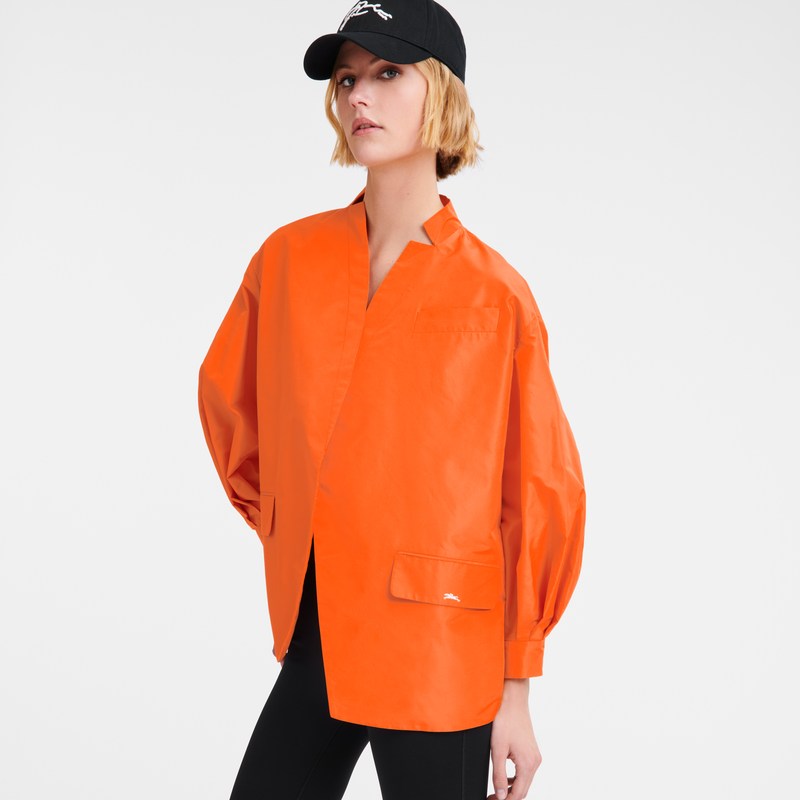 Longchamp Kimono Jacket Orange | 1276CFUMI