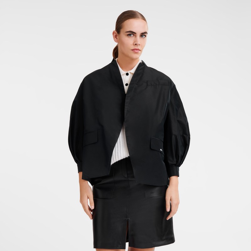 Longchamp Kimono Jacket Schwarz | 8095FZUCP