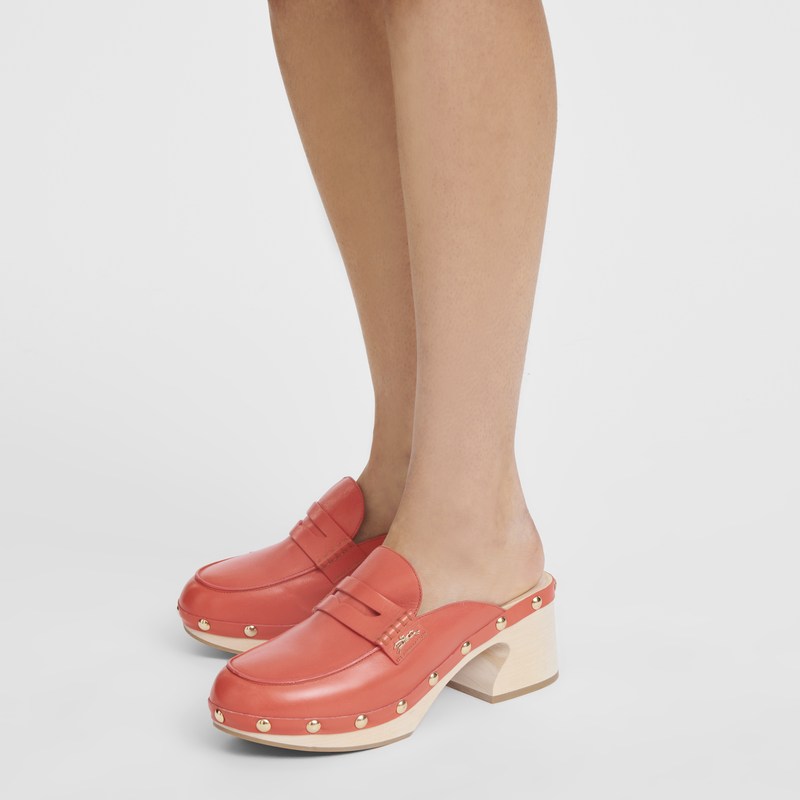 Longchamp La Cigale Clogs Strawberry | 8069JQSVN