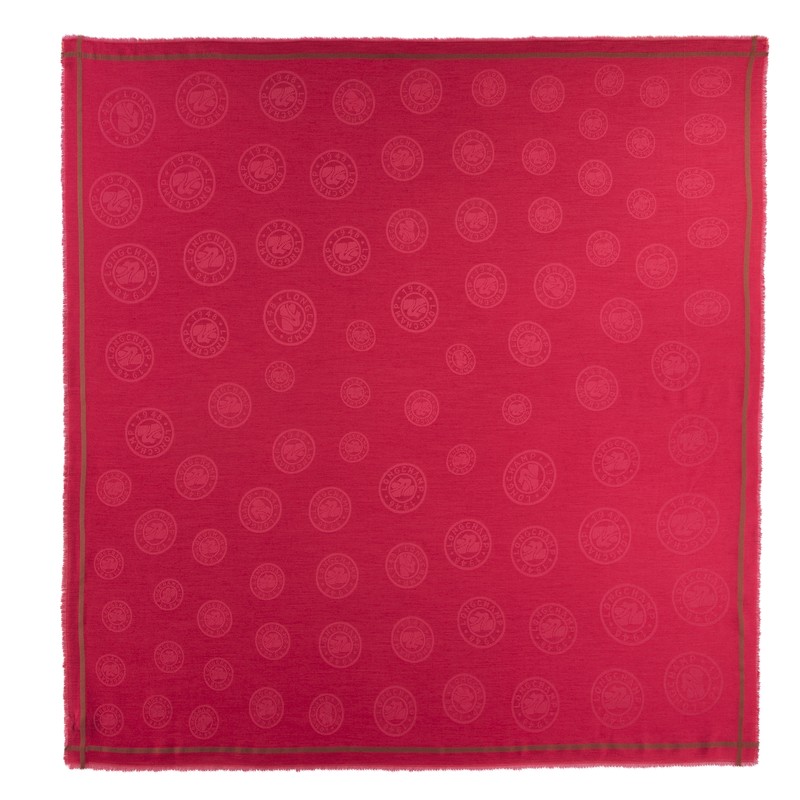 Longchamp La Médaille Longchamp Shawl Magenta | 6354WBQTC