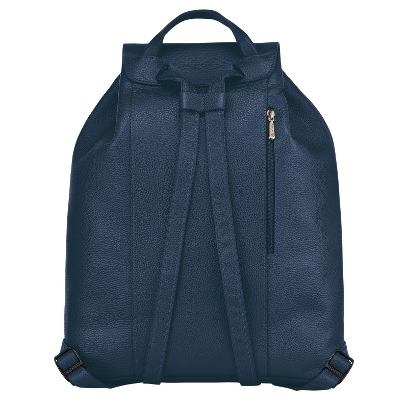 Longchamp Le Foulonné Backpack Navy | 9258XHFLC