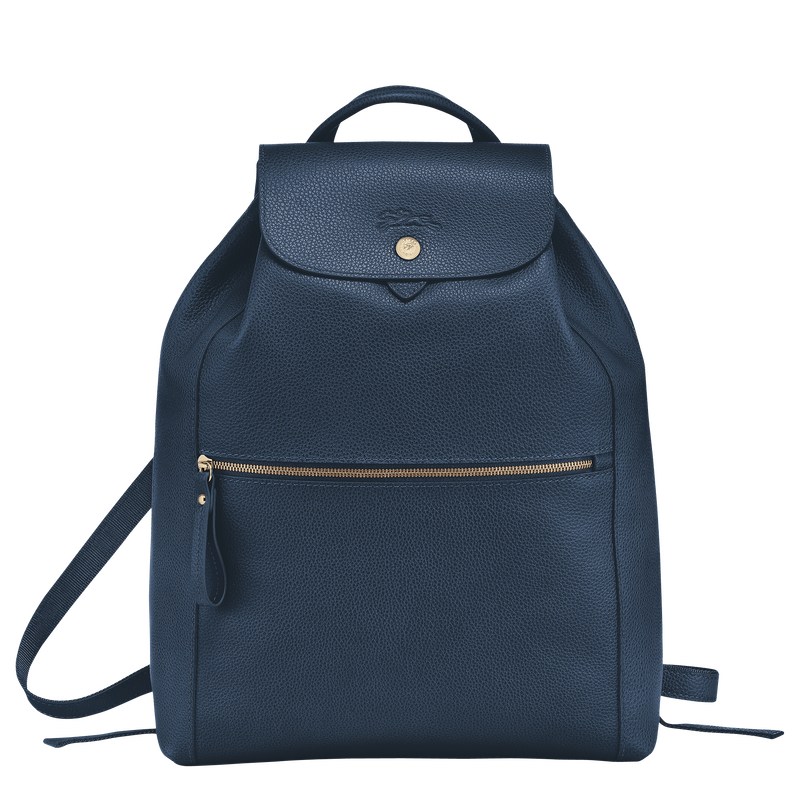 Longchamp Le Foulonné Backpack Navy | 9258XHFLC