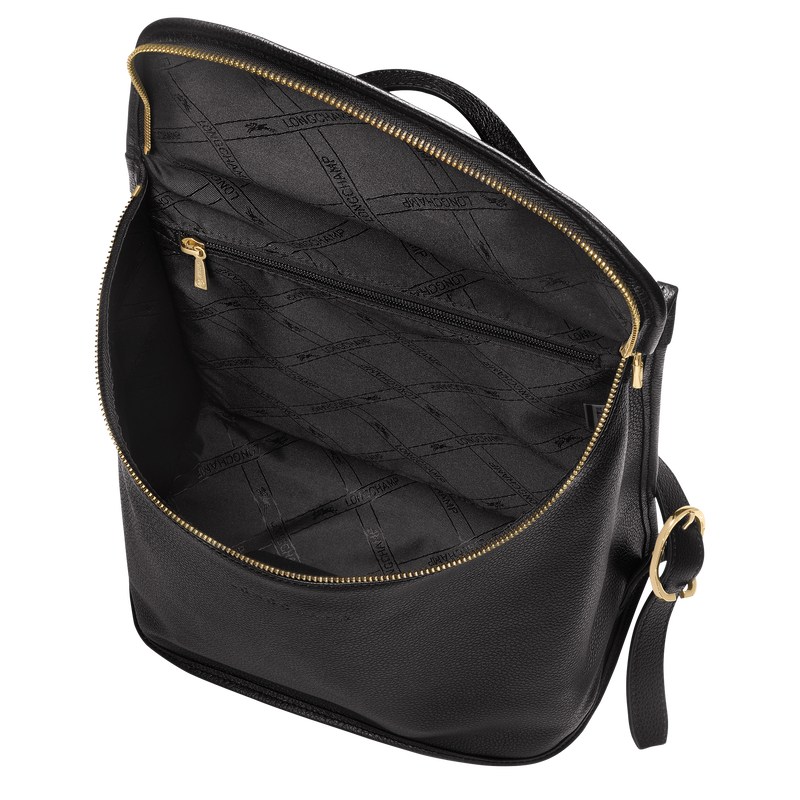 Longchamp Le Foulonné Backpack Schwarz | 3892NLVOB