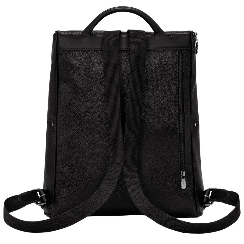 Longchamp Le Foulonné Backpack Schwarz | 9587KPLJT