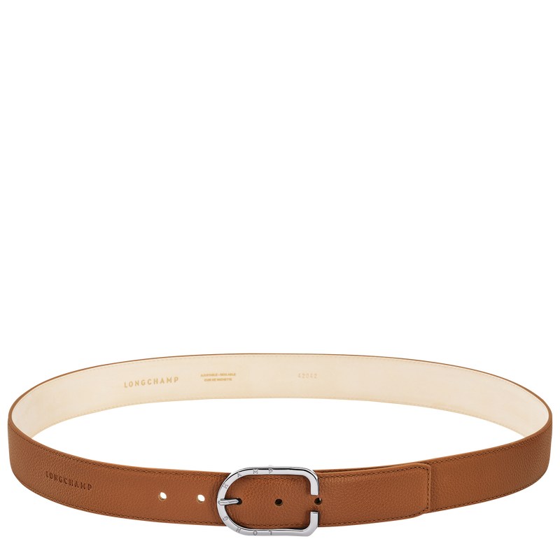 Longchamp Le Foulonné Belt Caramel | 8417KASLM