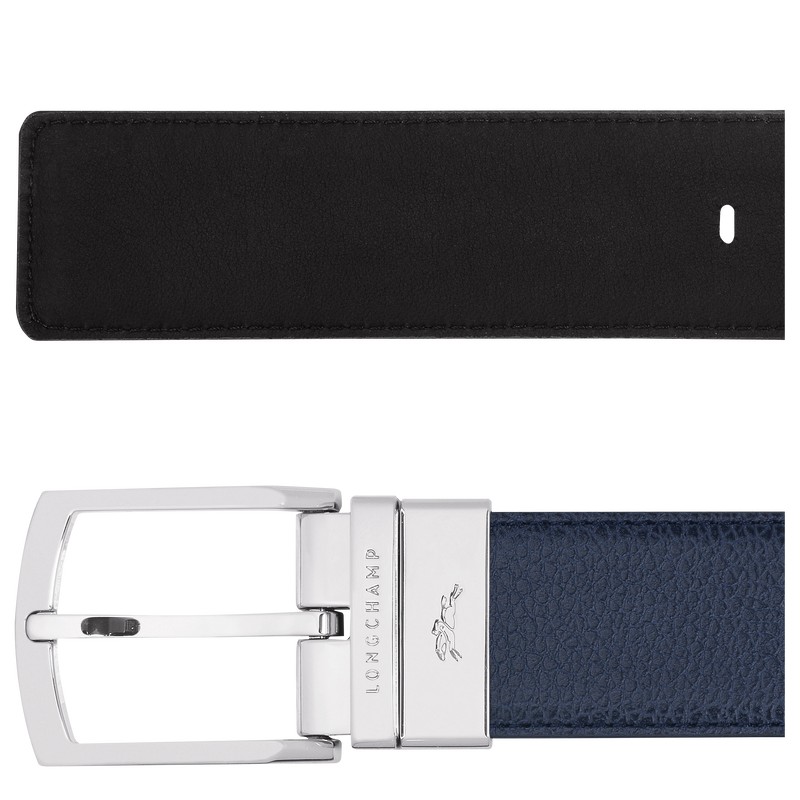 Longchamp Le Foulonné Belt Navy Schwarz | 4386JPCOU