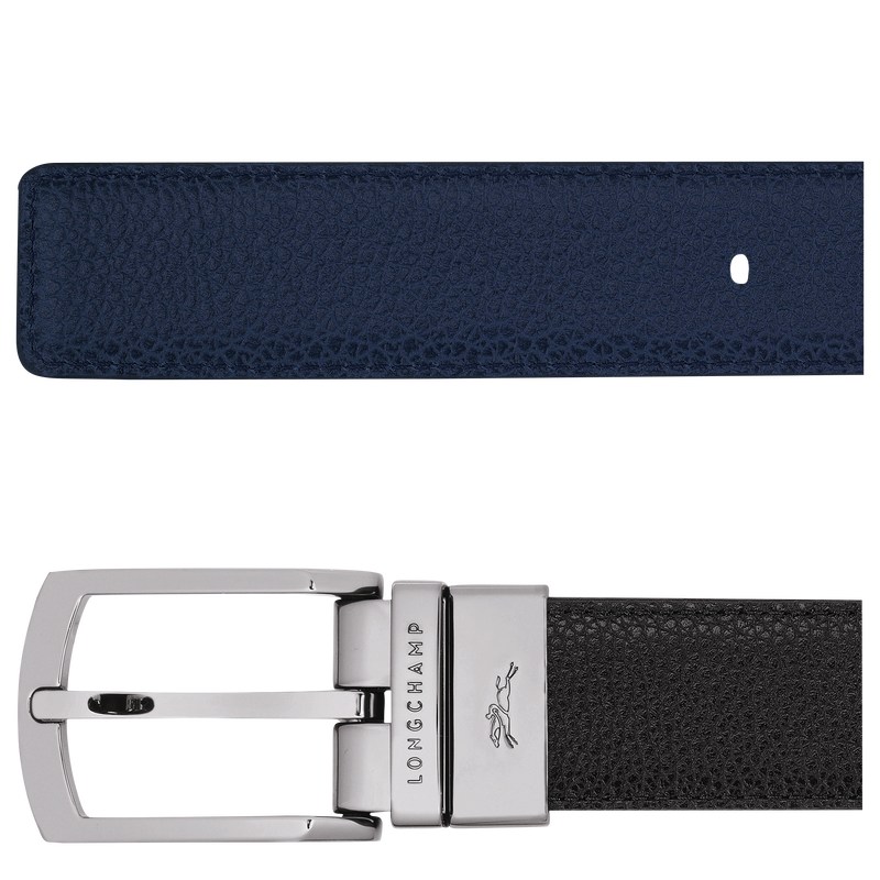 Longchamp Le Foulonné Belt Schwarz Navy | 1865WAVKF