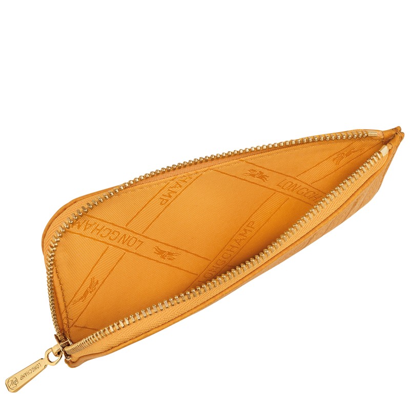 Longchamp Le Foulonné Card Holder Aprikose | 1349AYHDP