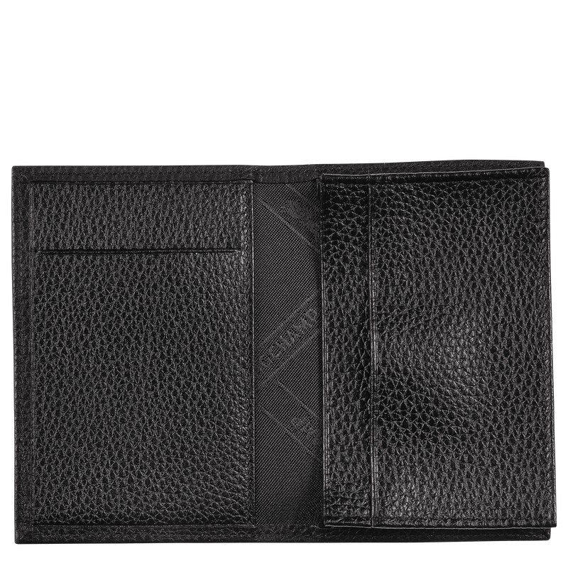 Longchamp Le Foulonné Card Holder Schwarz | 4271QTVYP