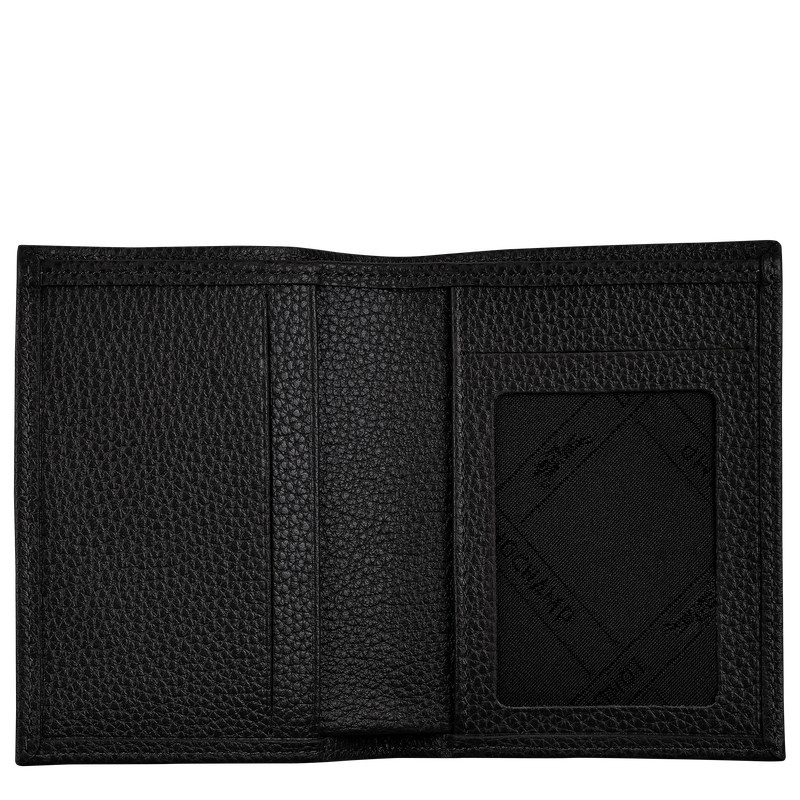 Longchamp Le Foulonné Card Holder Schwarz | 1709DOIUX