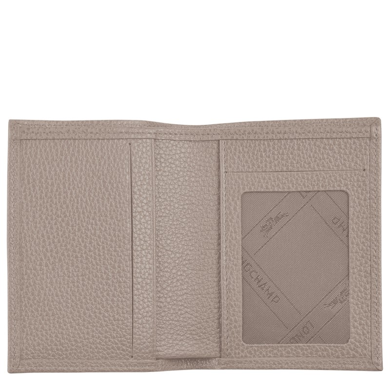 Longchamp Le Foulonné Card Holder Turtledove | 2643ANYEW