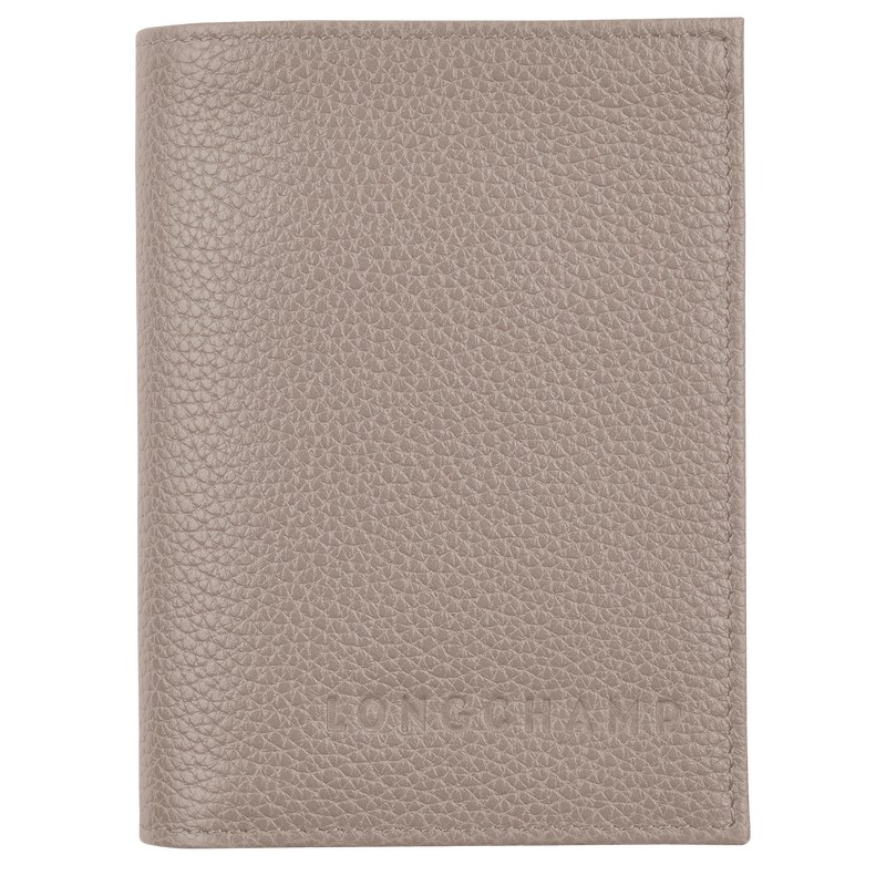 Longchamp Le Foulonné Card Holder Turtledove | 2643ANYEW