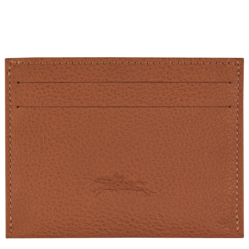 Longchamp Le Foulonné Cardholder Caramel | 5230PMXNL