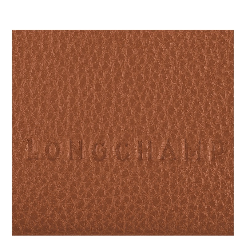 Longchamp Le Foulonné Cardholder Caramel | 5230PMXNL