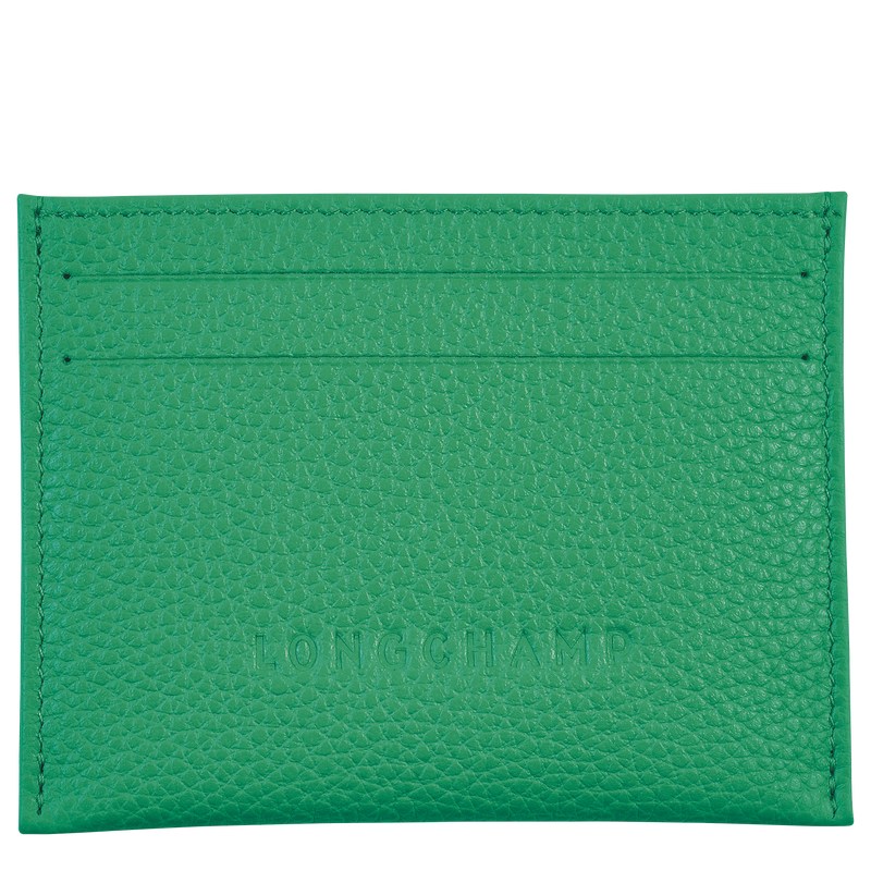 Longchamp Le Foulonné Cardholder Grün | 0891IRVSQ