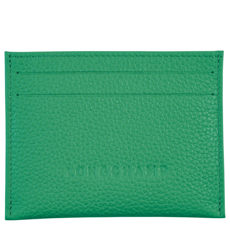 Longchamp Le Foulonné Cardholder Grün | 8697PXBVY