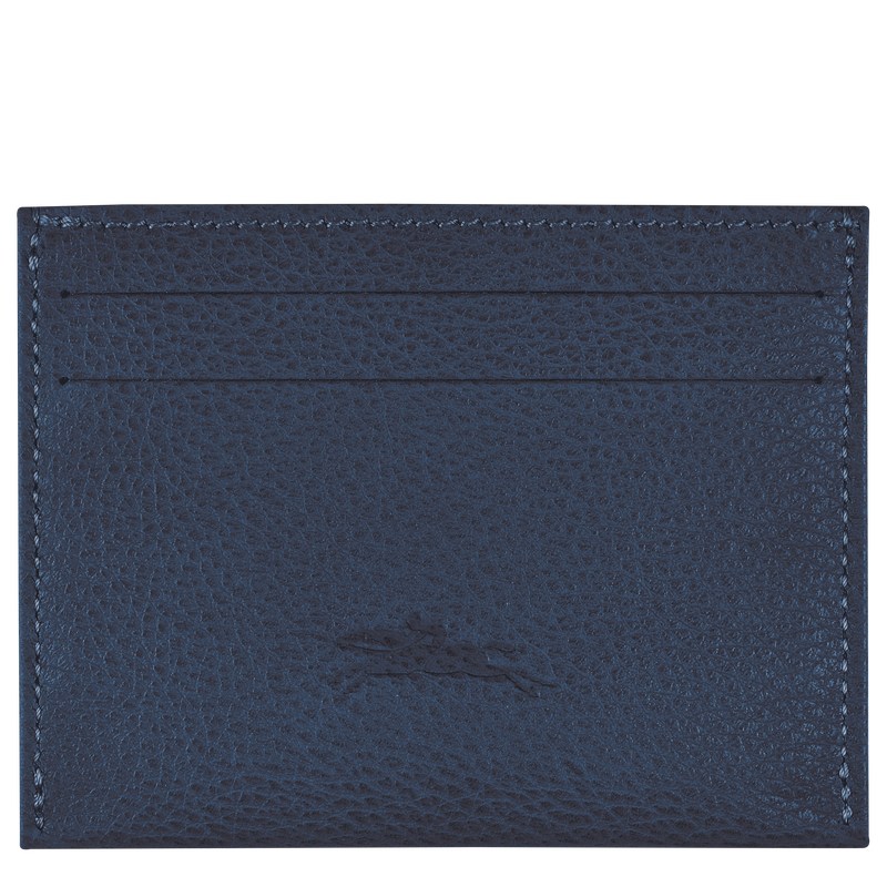 Longchamp Le Foulonné Cardholder Navy | 2186KANXJ