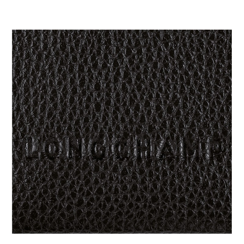 Longchamp Le Foulonné Cardholder Schwarz | 1286LWMIQ