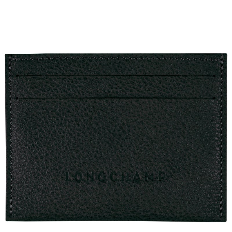 Longchamp Le Foulonné Cardholder Schwarz | 1286LWMIQ