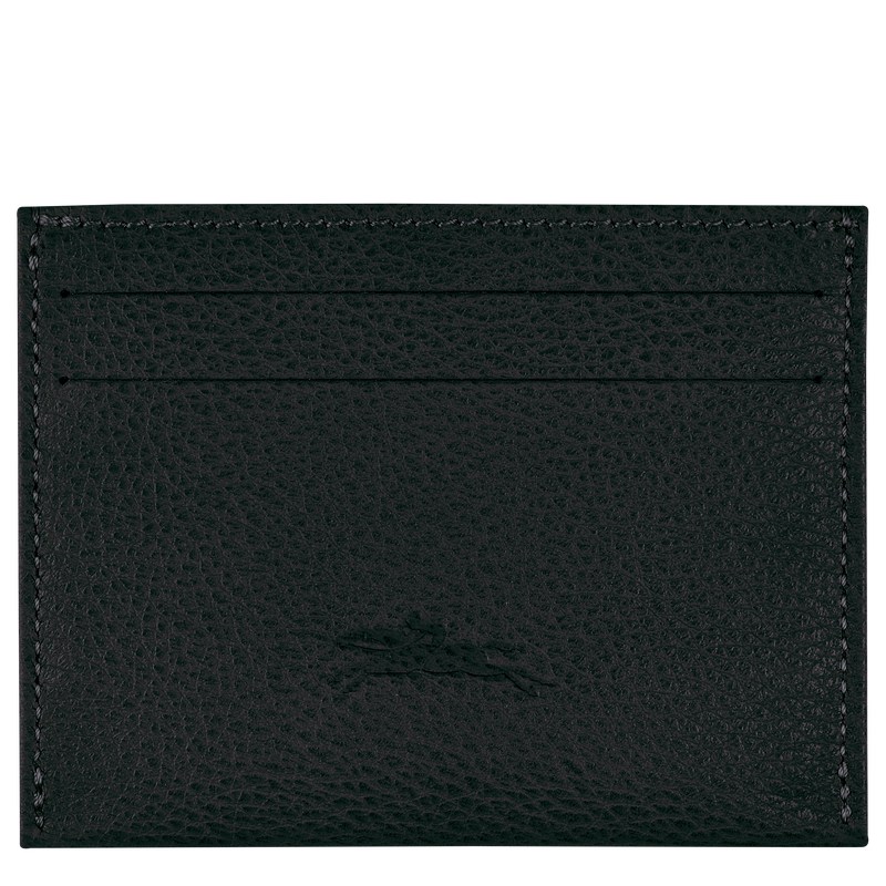 Longchamp Le Foulonné Cardholder Schwarz | 2574UCKNH