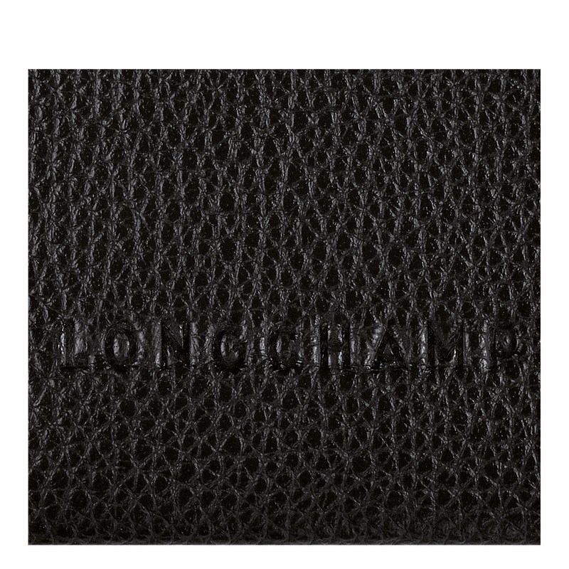 Longchamp Le Foulonné Cardholder Schwarz | 2574UCKNH