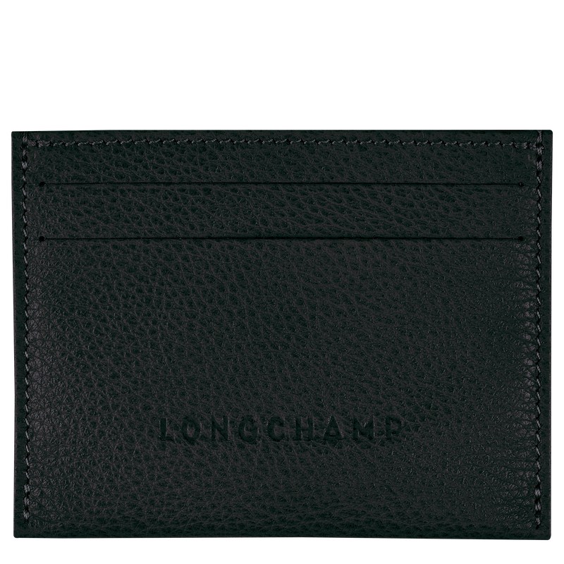 Longchamp Le Foulonné Cardholder Schwarz | 2574UCKNH