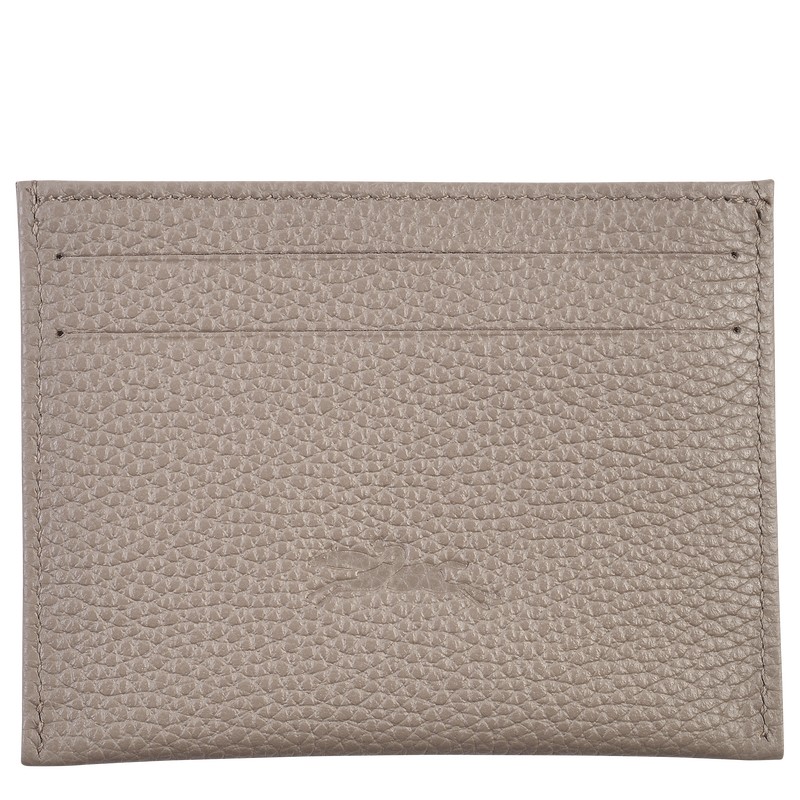 Longchamp Le Foulonné Cardholder Turtledove | 1586XRGFO