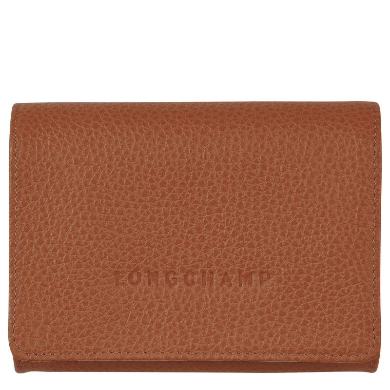 Longchamp Le Foulonné Coin Purse Caramel | 3561FZGHR