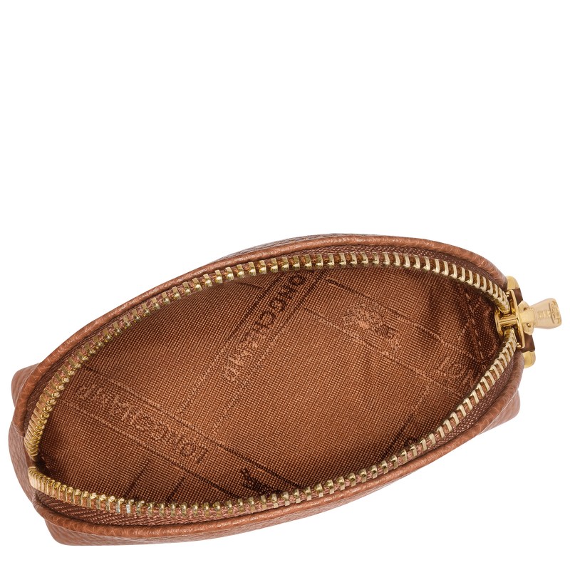 Longchamp Le Foulonné Coin Purse Caramel | 5491CGIAQ