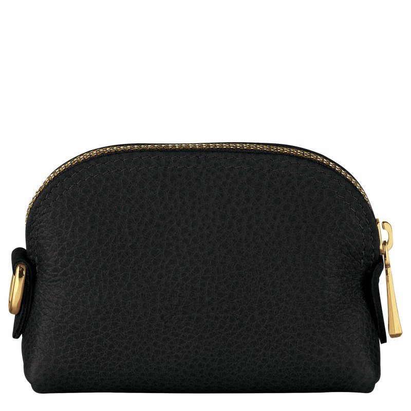 Longchamp Le Foulonné Coin Purse Schwarz | 2049WJZDM