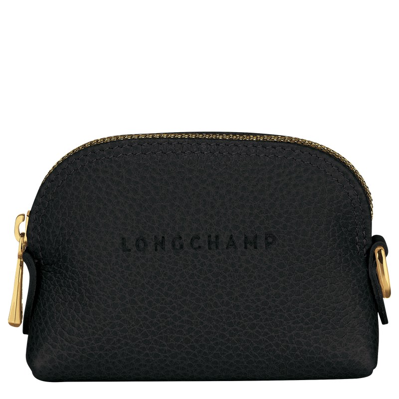 Longchamp Le Foulonné Coin Purse Schwarz | 2049WJZDM