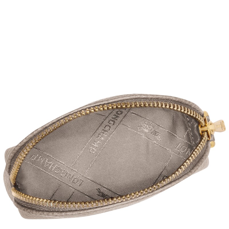 Longchamp Le Foulonné Coin Purse Turtledove | 6854XTNHK