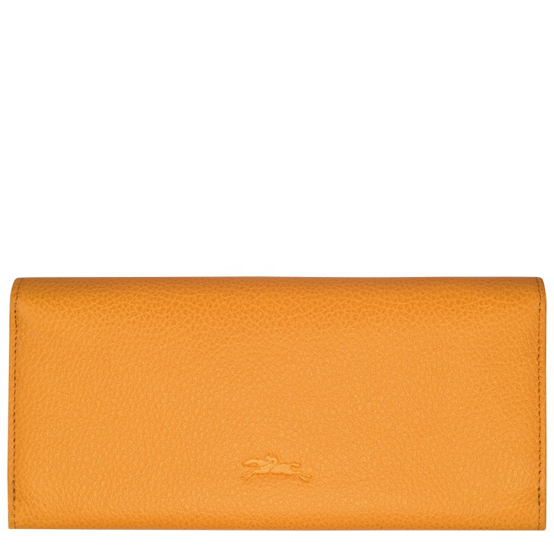 Longchamp Le Foulonné Continental Wallet Aprikose | 1742KNTUW