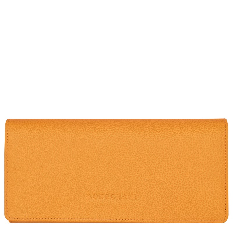 Longchamp Le Foulonné Continental Wallet Aprikose | 1742KNTUW