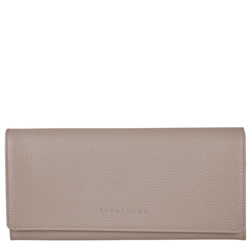 Longchamp Le Foulonné Continental Wallet Turtledove | 2035HETQW