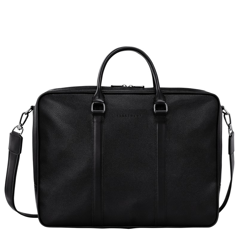 Longchamp Le Foulonné L Briefcase Schwarz | 2754KHXGE